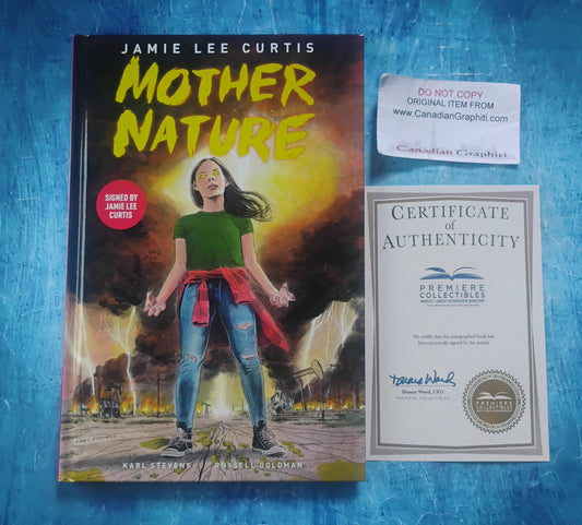 Jamie Lee Curtis +2 Hand Signed Autograph Mother Nature Book COA