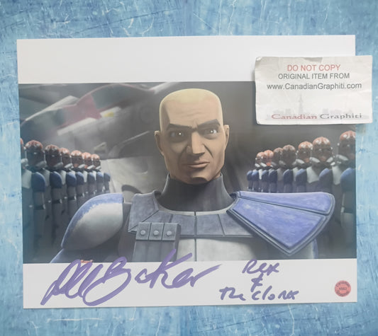 Dee Bradley Baker Hand Signed Autograph 8x10 Photo COA Star Wars