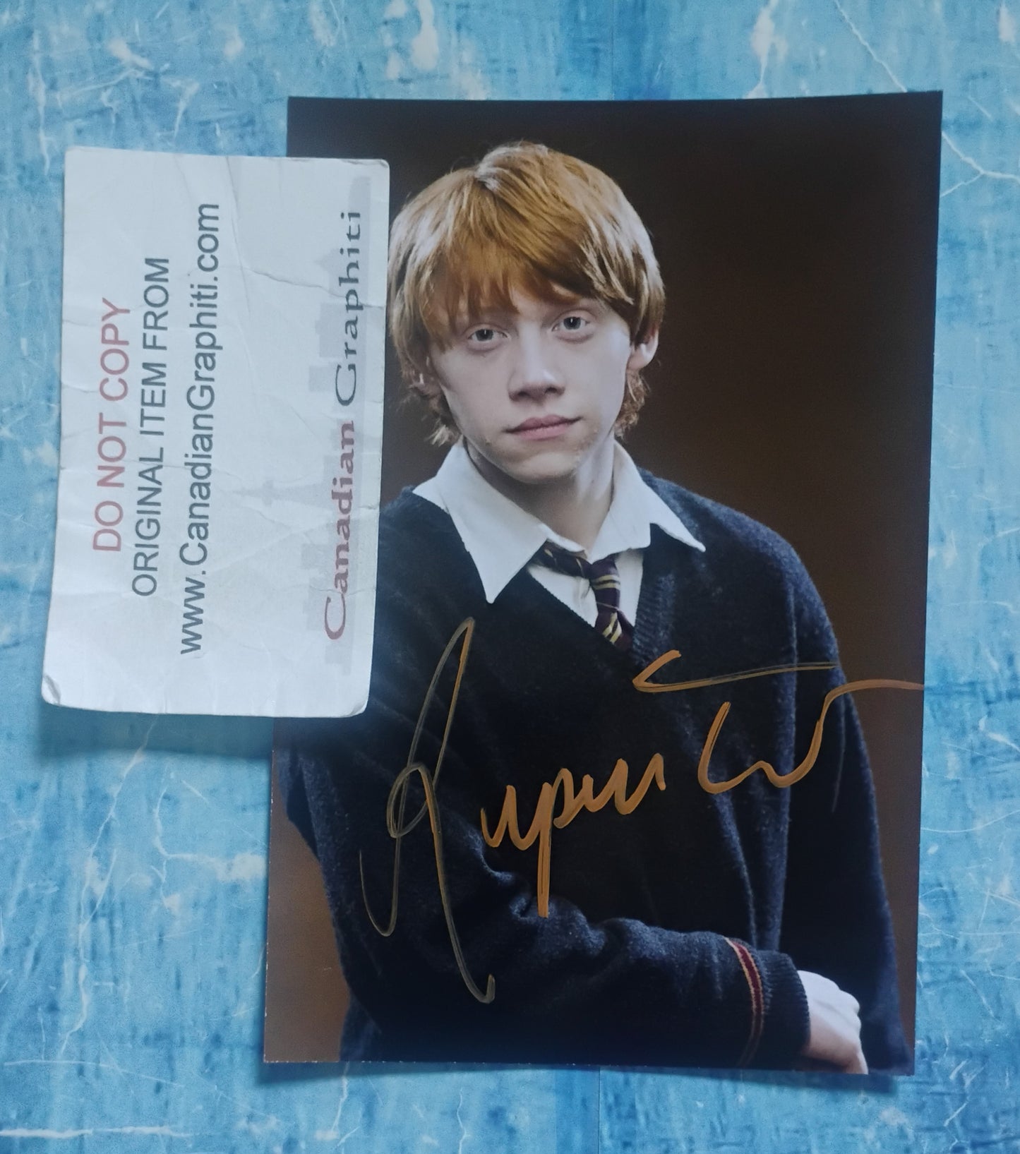 Rupert Grint Hand Signed Autograph Photo COA Harry Potter