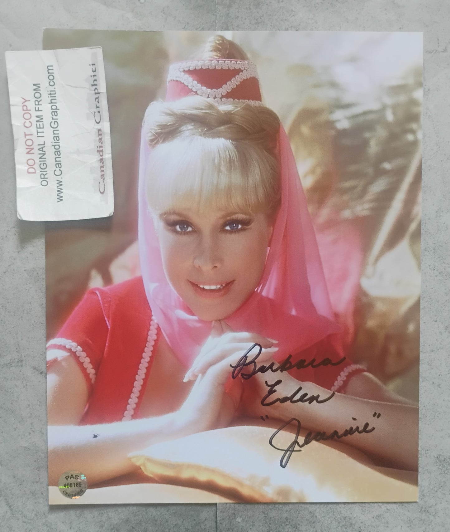 Barbara Eden Hand Signed Autograph 8x10 Photo COA I Dream Of Jeannie