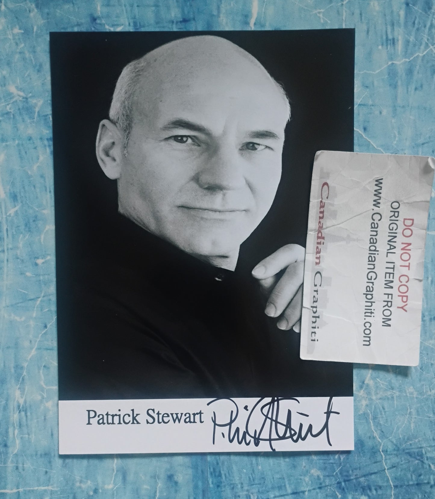 Patrick Stewart Hand Signed Autograph Photo COA