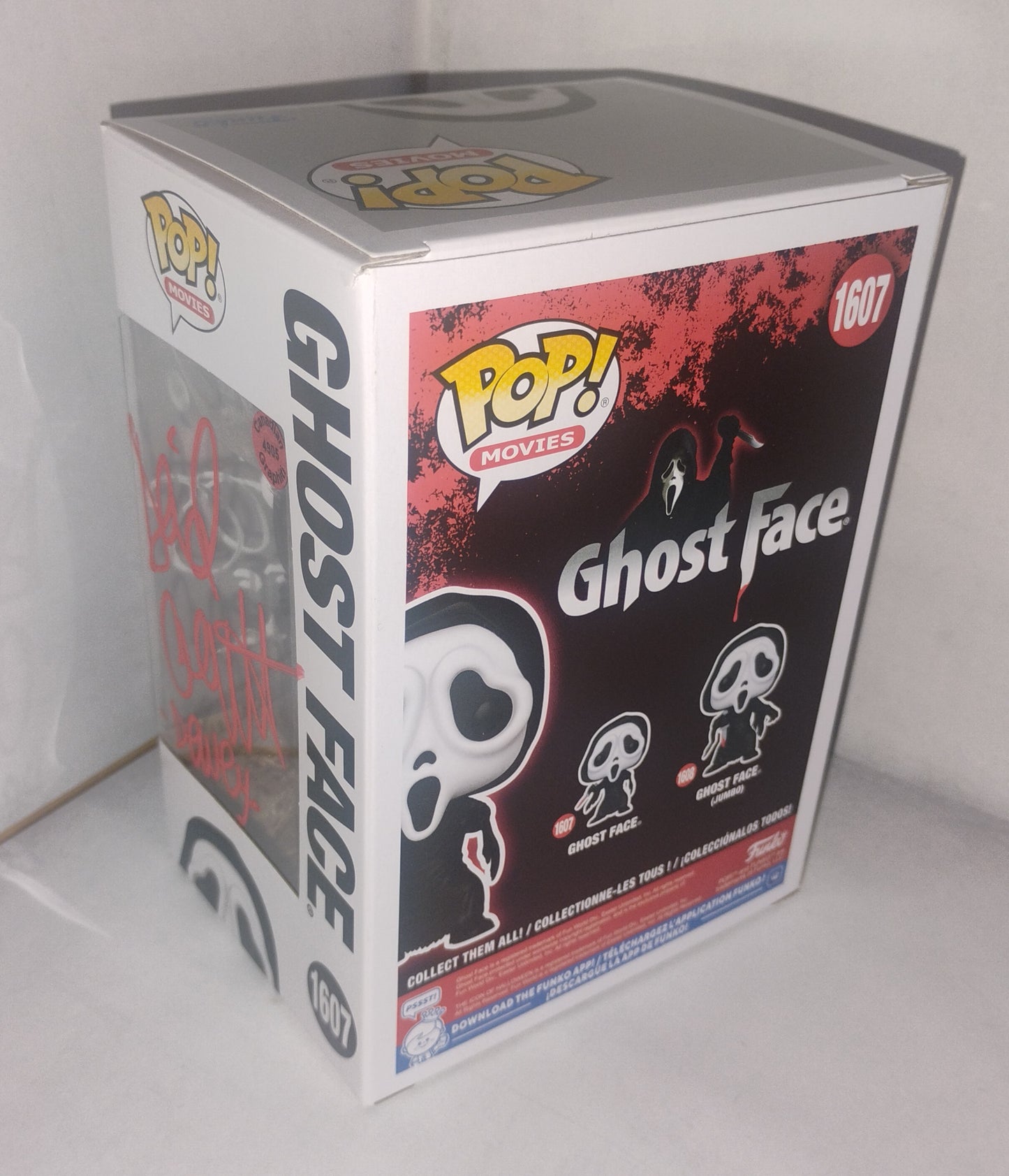 David Arquette & Joseph Whipp Hand Signed Autograp Ghostface Funko Pop COA Scream