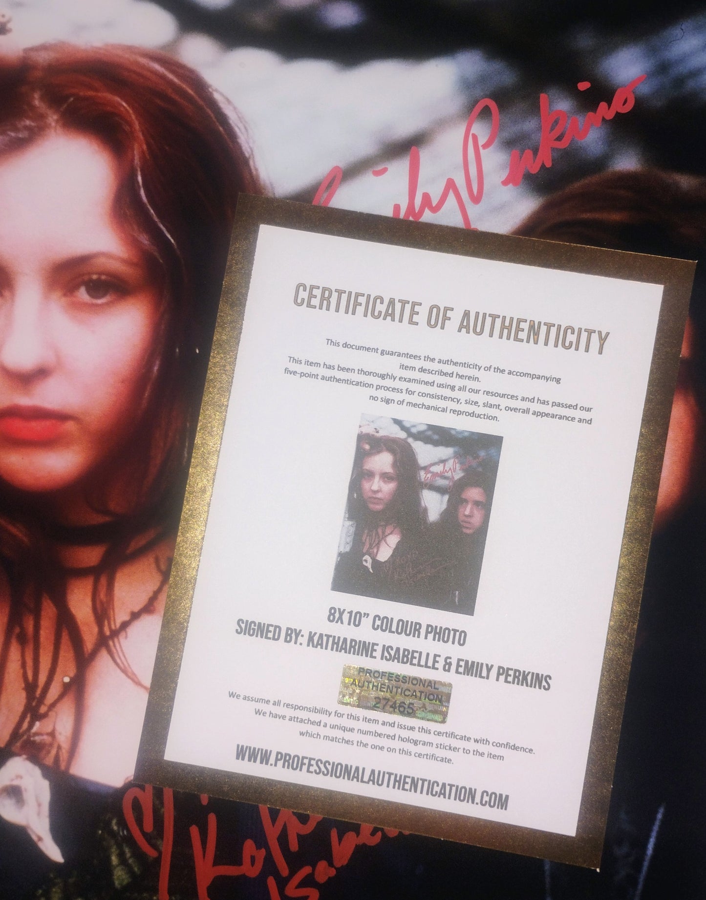 Ginger Snaps Cast Hand Signed Autograph Script Hand Signed Autograph COA Katherine Isabelle, Emily Perkins & Mimi Rogers