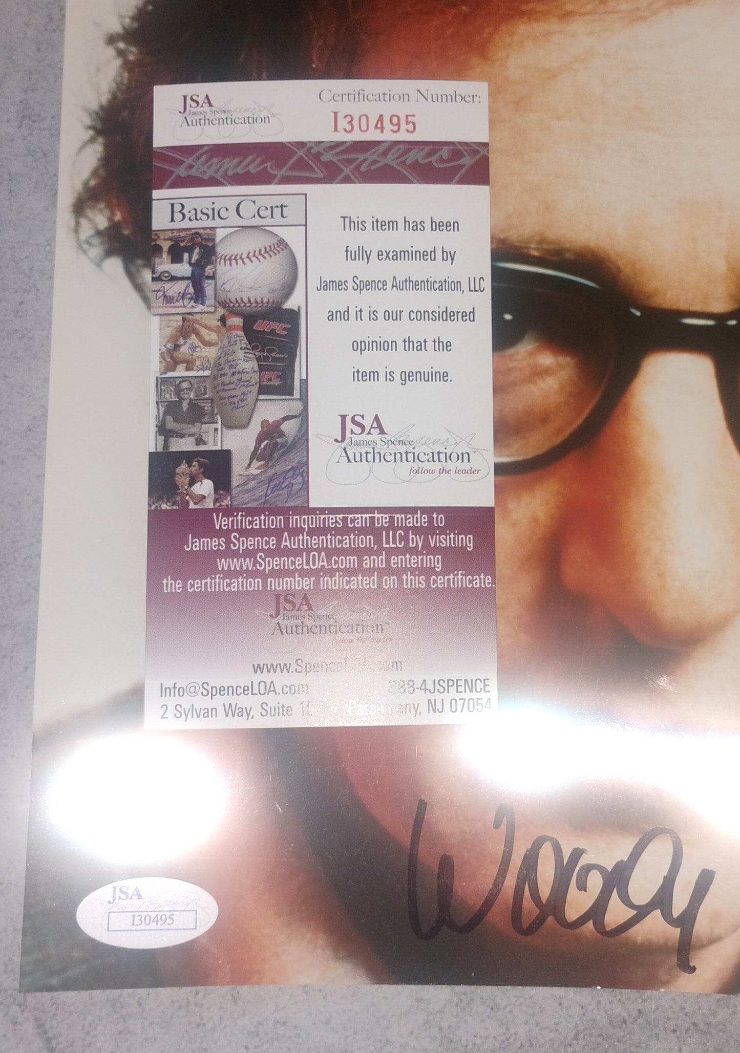 Woody Allen Hand Signed Autograph 8x10 Photo JSA COA