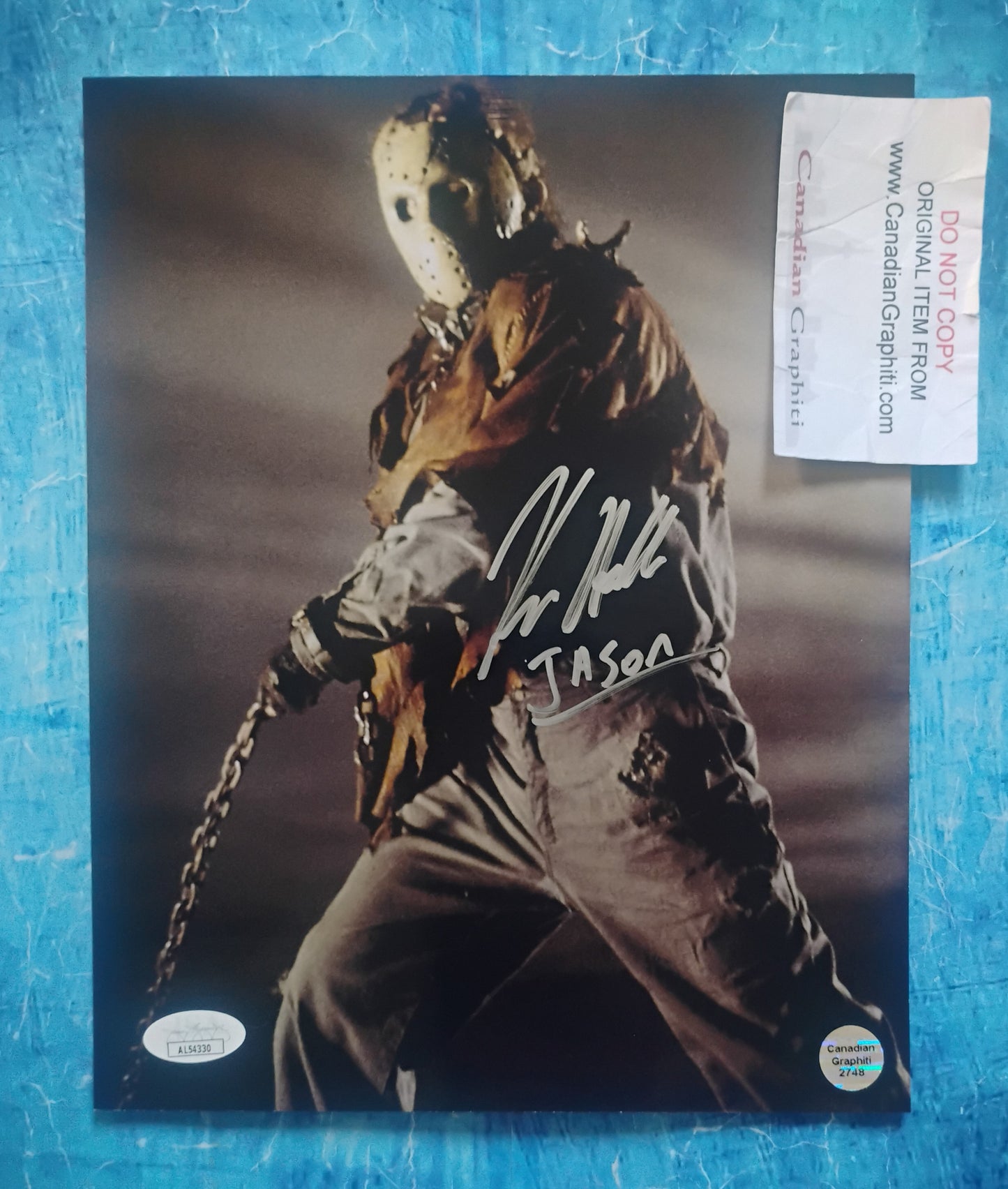 Kane Hodder Hand Signed Autograph 8x10 Photo JSA COA Friday The 13th
