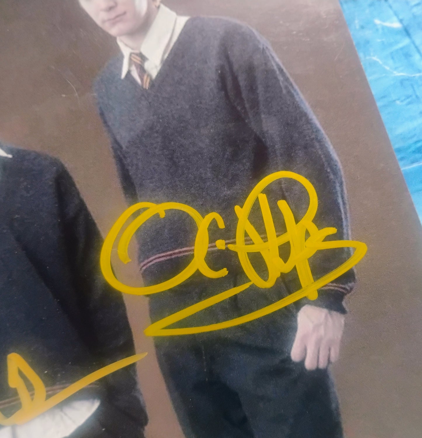 Rupert Grint, James Phelps & Oliver Phelps Hand Signed Autograph 8x10 Photo