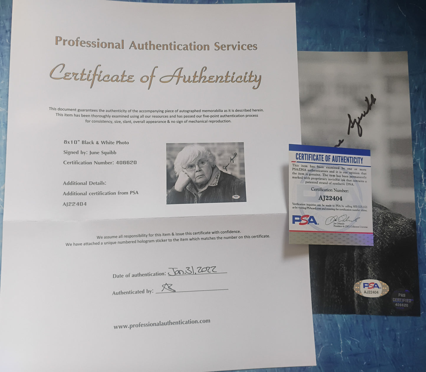 June Squibb Hand Signed Autograph 8x10 Photo PSA COA