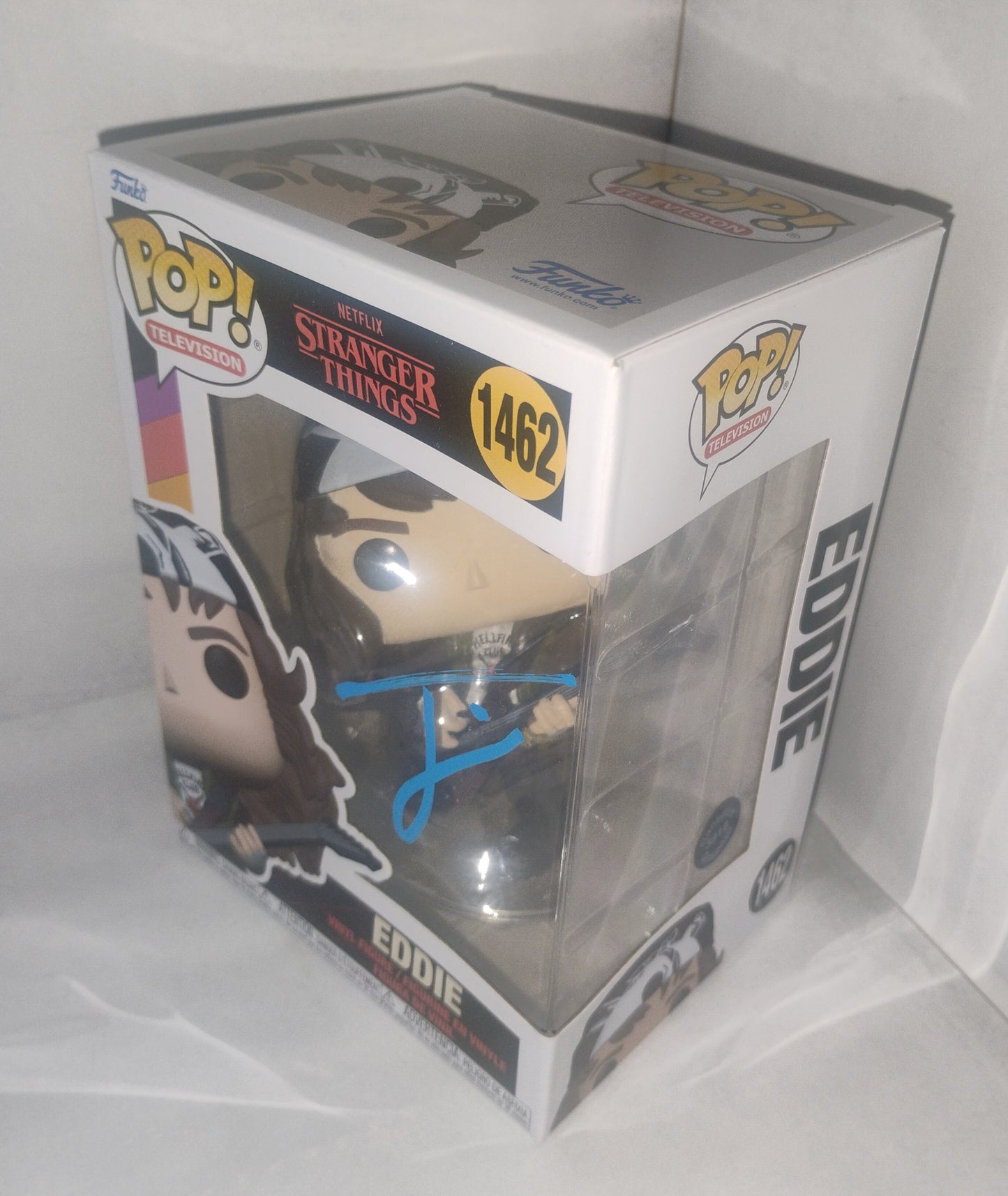 Joseph Quinn Hand Signed Autograph Stranger Things Eddie Funko Pop COA