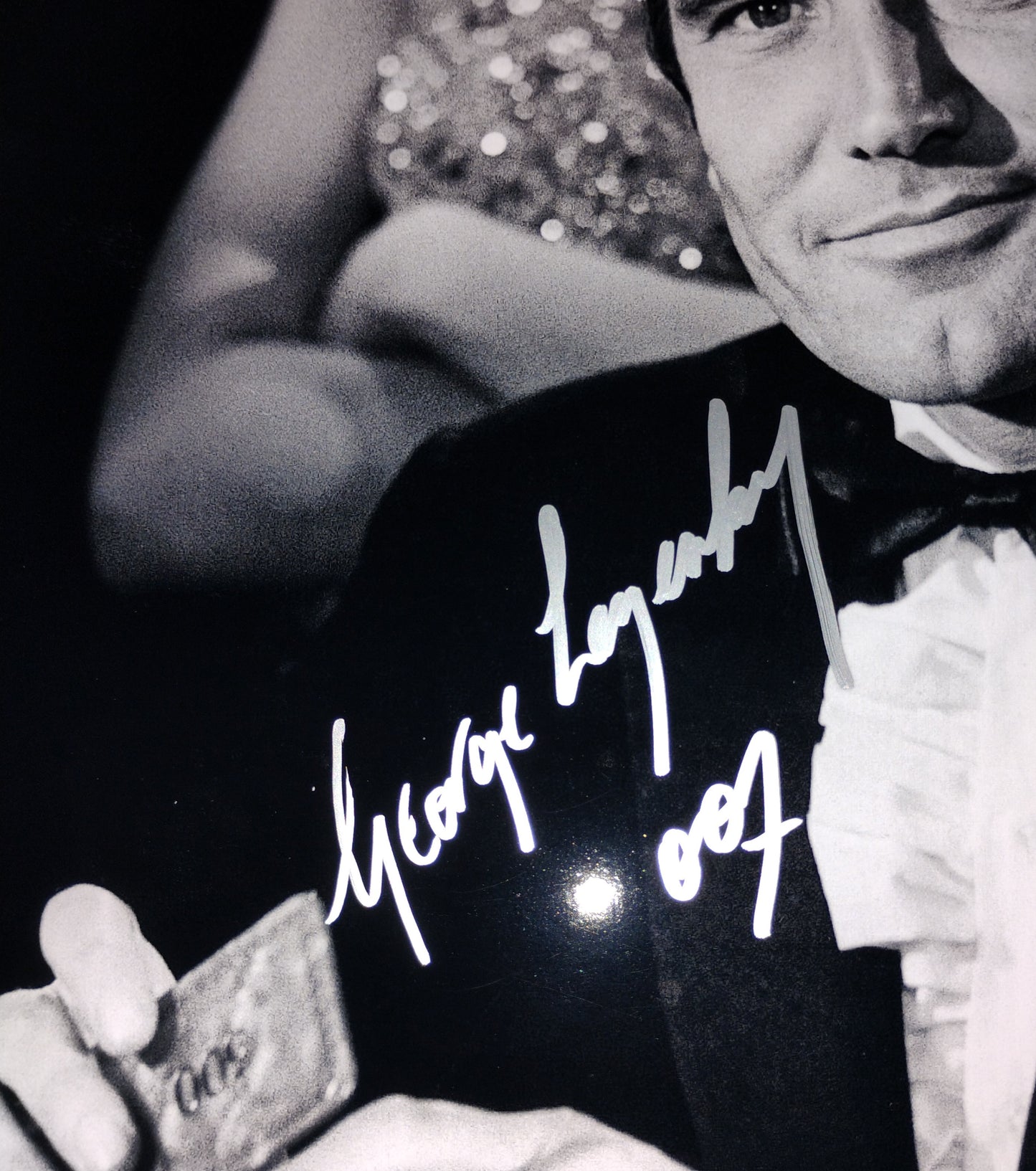 George Lazenby Hand Signed Autograph 8x10 Photo COA James Bond