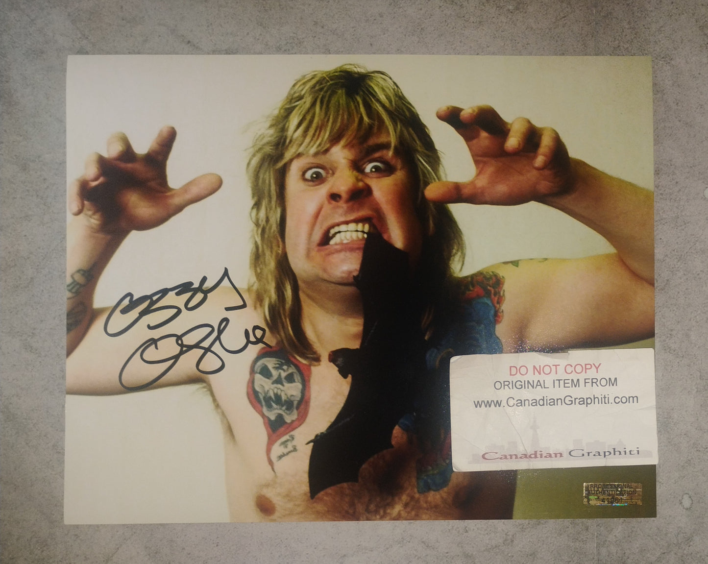 Ozzy Osbourne Hand Signed Autograph 8x10 Photo COA