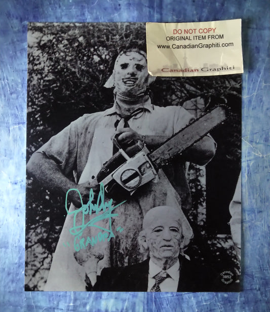 John Dugan Hand Signed Autograph 8x10 Photo COA Texas Chainsaw Massacre