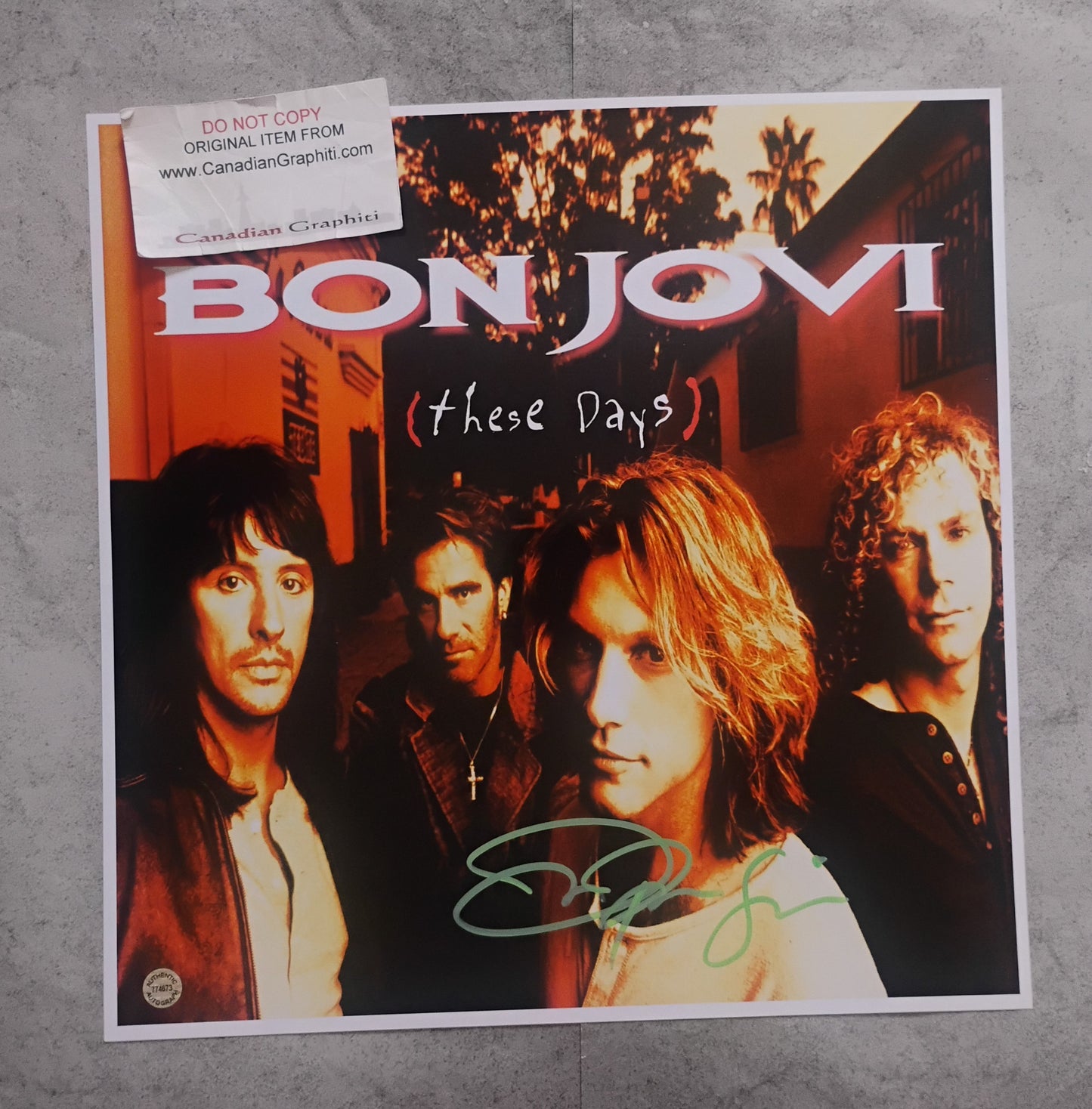 Jon Bon Jovi Hand Signed Autograph Photo COA