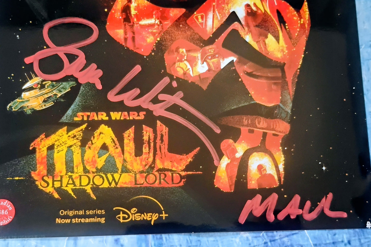 Sam Witwer Hand Signed Autograph 8x10 Photo OPix COA Star Wars Darth Maul