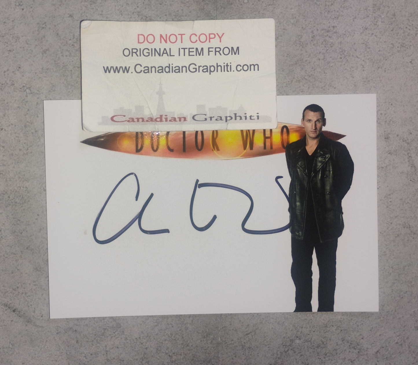 Christopher Eccleston Hand Signed Autograph Photo COA Doctor Who