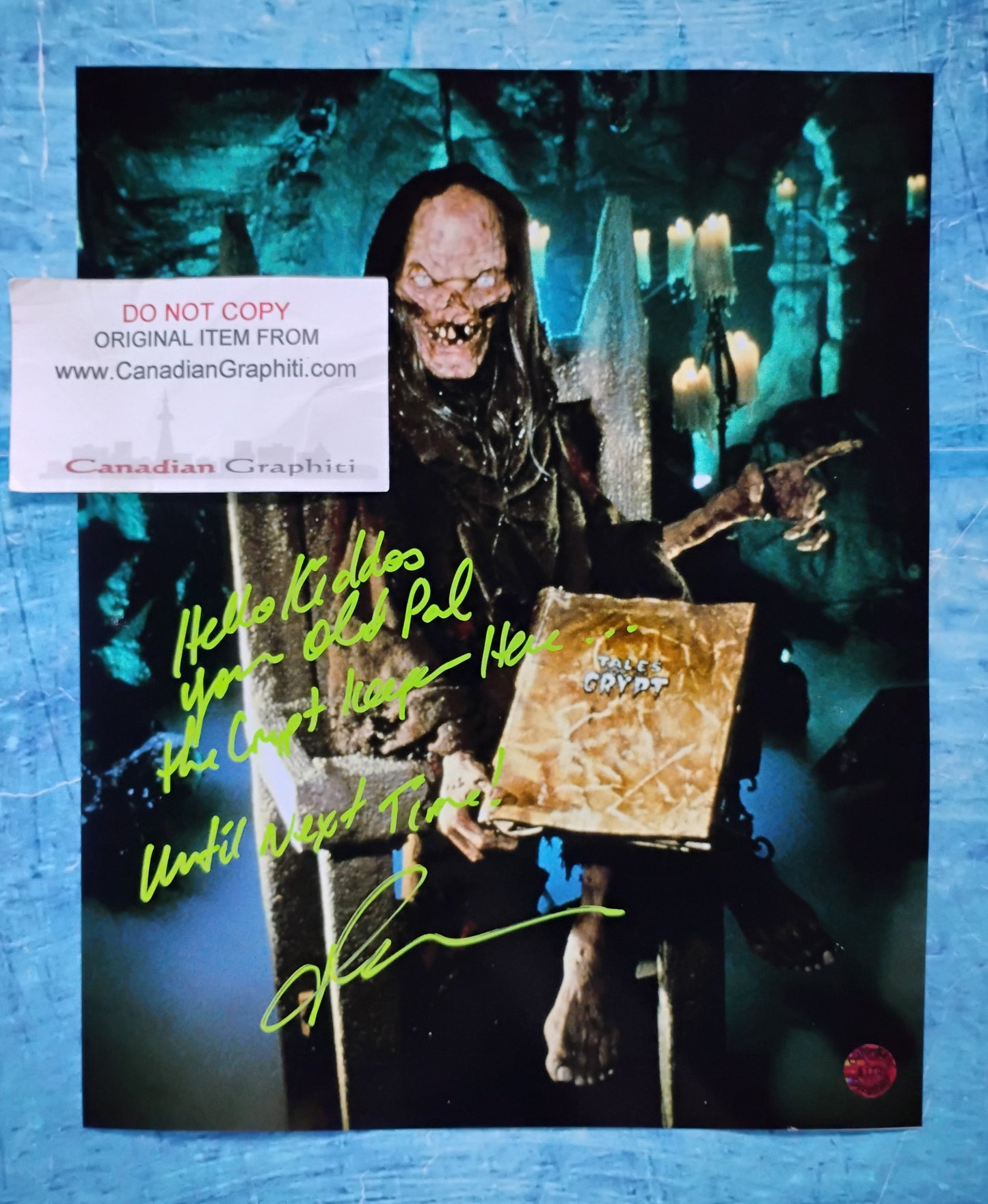 John Kassir Hand Signed Autograph 8x10 Photo COA Tales From The Crypt