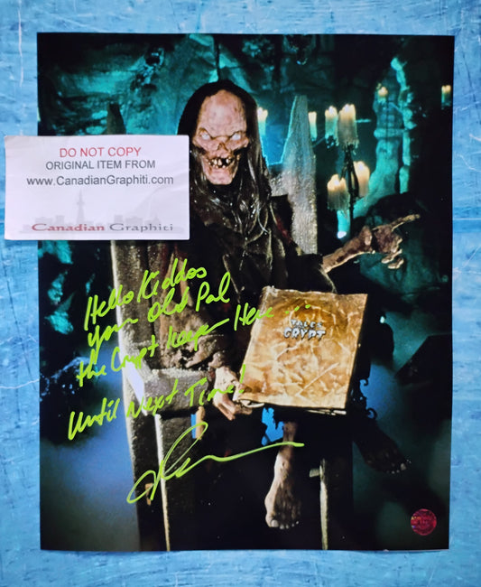 John Kassir Hand Signed Autograph 8x10 Photo COA Tales From The Crypt