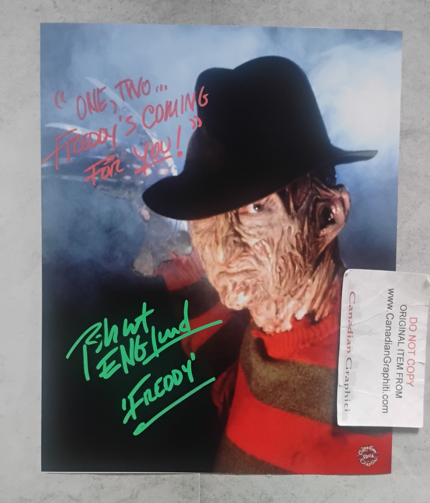 Robert Englund Hand Signed Autograph 8x10 Photo COA Nightmare On Elm Street