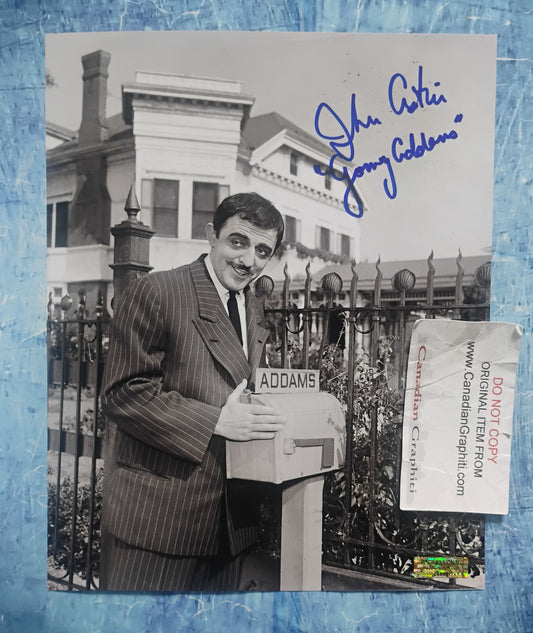 John Astin Hand Signed Autograph 8x10 Photo COA The Addams Family
