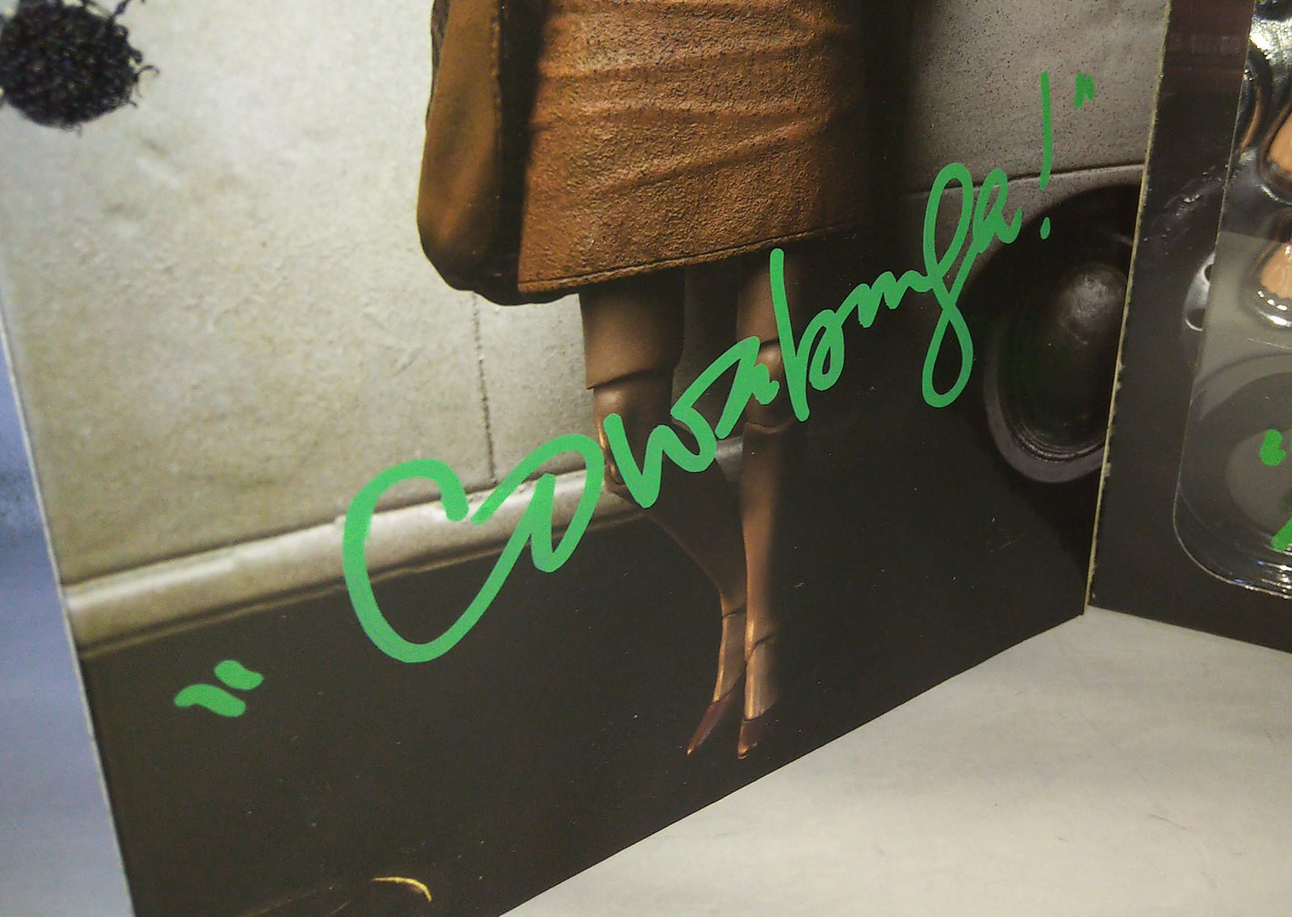 Judith Hoag Hand Signed Autograph April O'Neal Action Figure COA + OPix Teenage Mutant Ninja Turtles