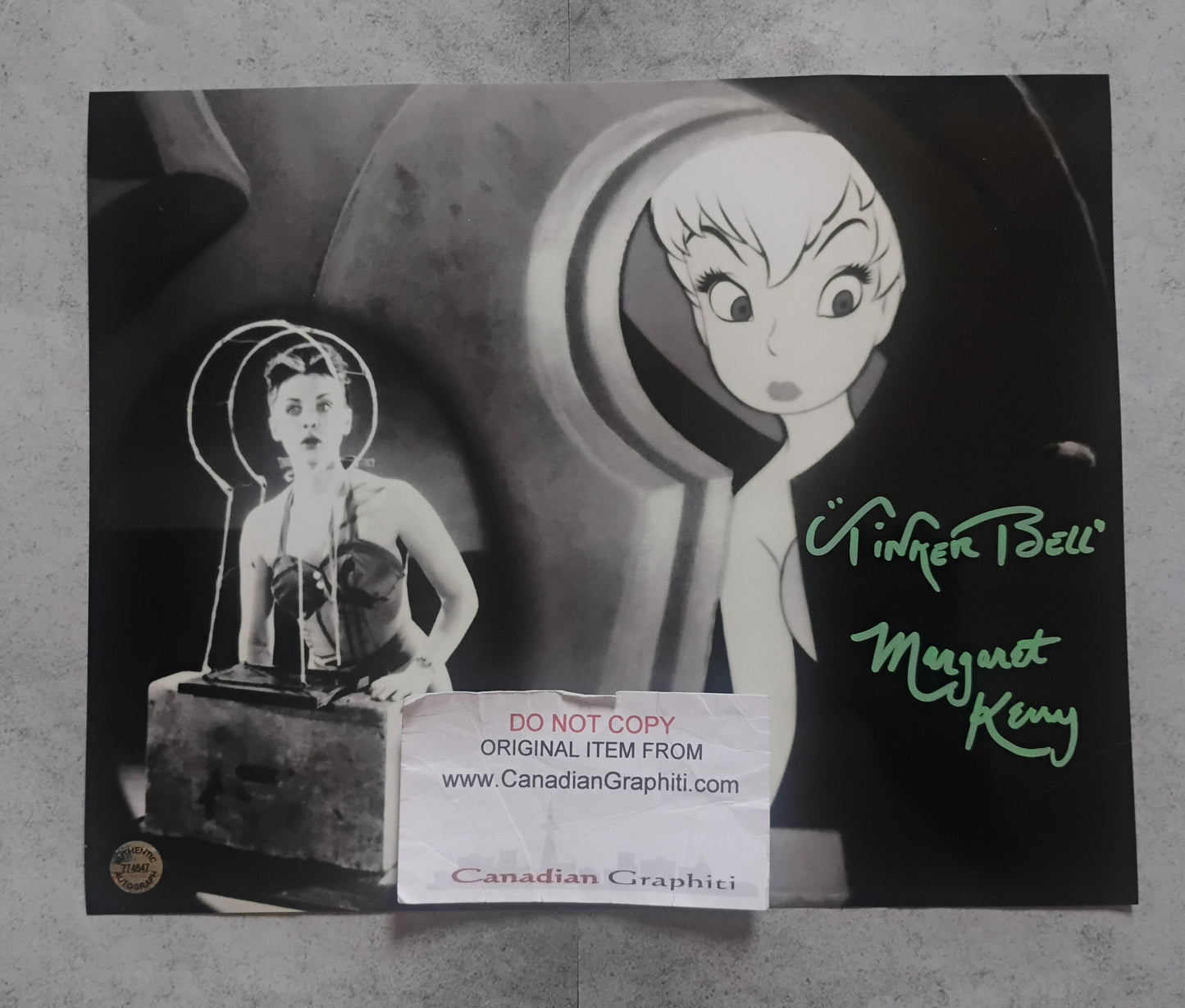 Margaret Kerry Hand Signed Autograph 8x10 Photo COA Tinker Bell