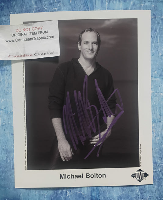 Michael Bolton Hand Signed Autograph 8x10 Photo COA