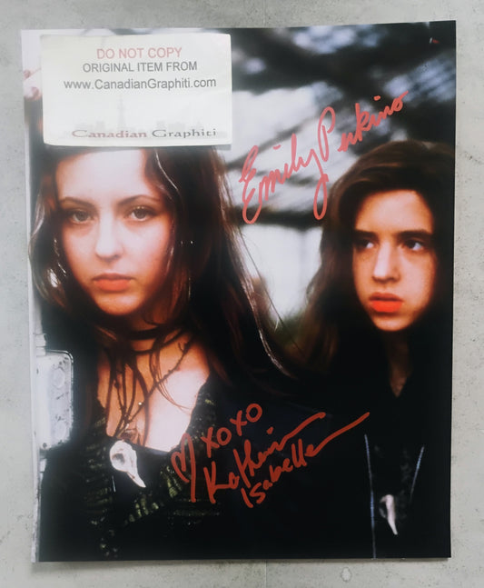 Ginger Snaps Cast Hand Signed Autograph Script Hand Signed Autograph COA Katherine Isabelle, Emily Perkins & Mimi Rogers