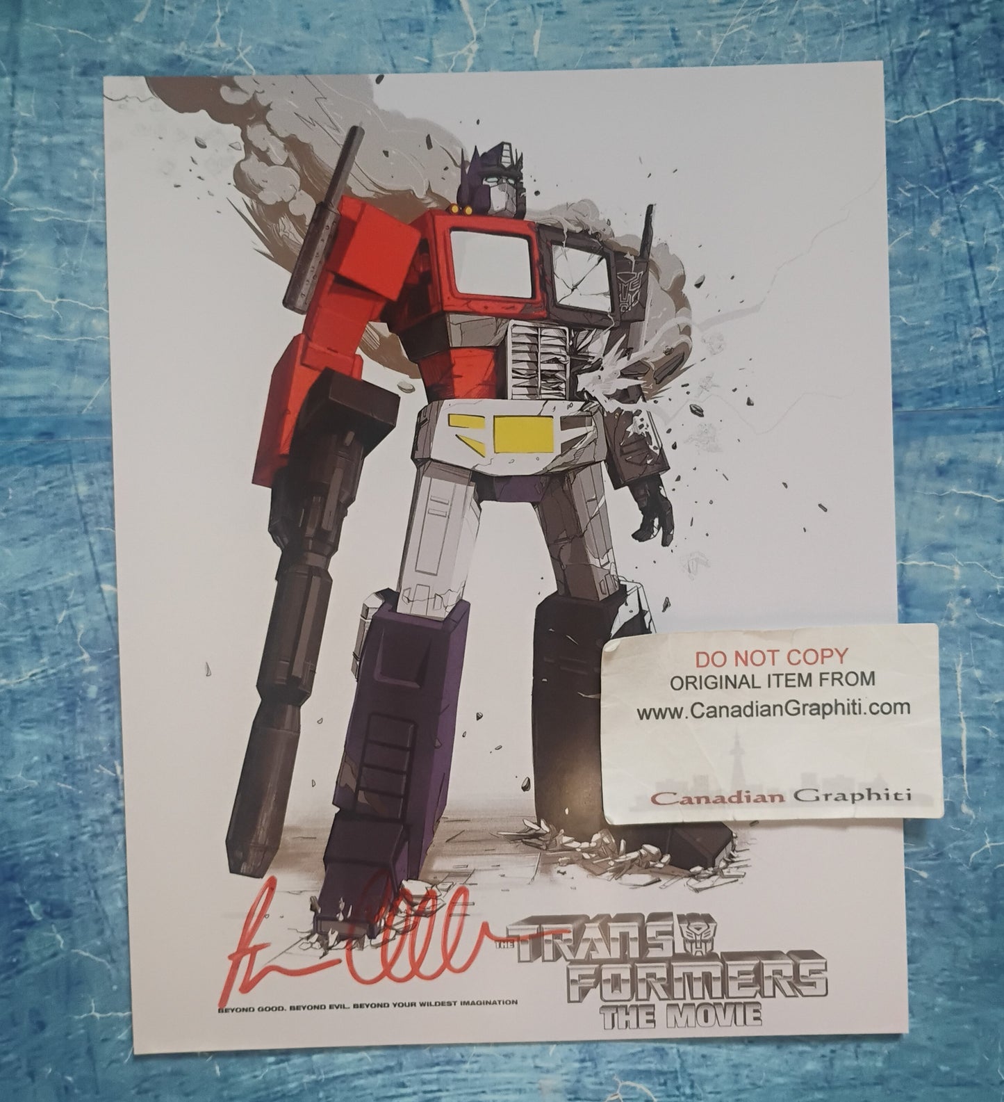 Peter Cullen Hand Signed Autograph 8x10 Photo COA Transformers