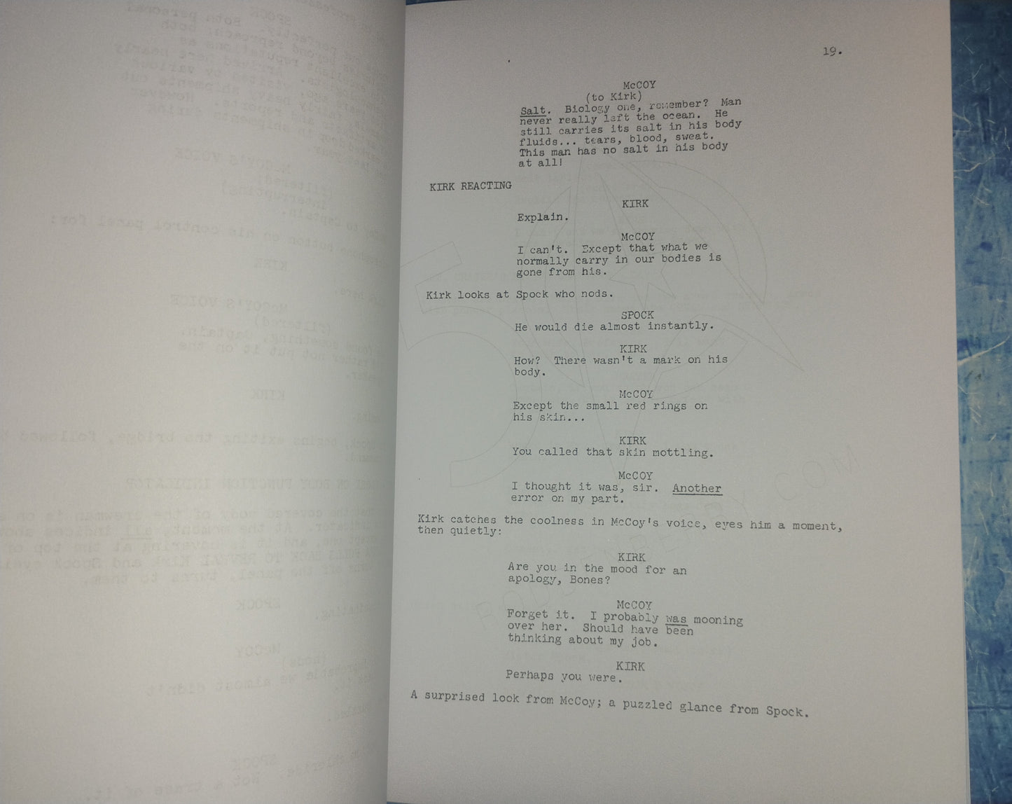 William Shatner Hand Signed Autograph Star Trek Script OPix COA