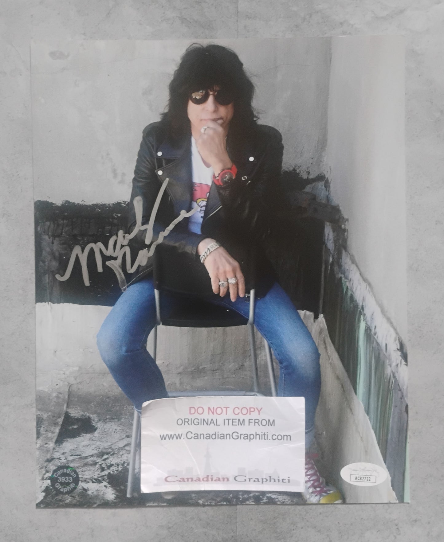 Marky Ramone Hand Signed Autograph 8x10 Photo JSA COA The Ramones