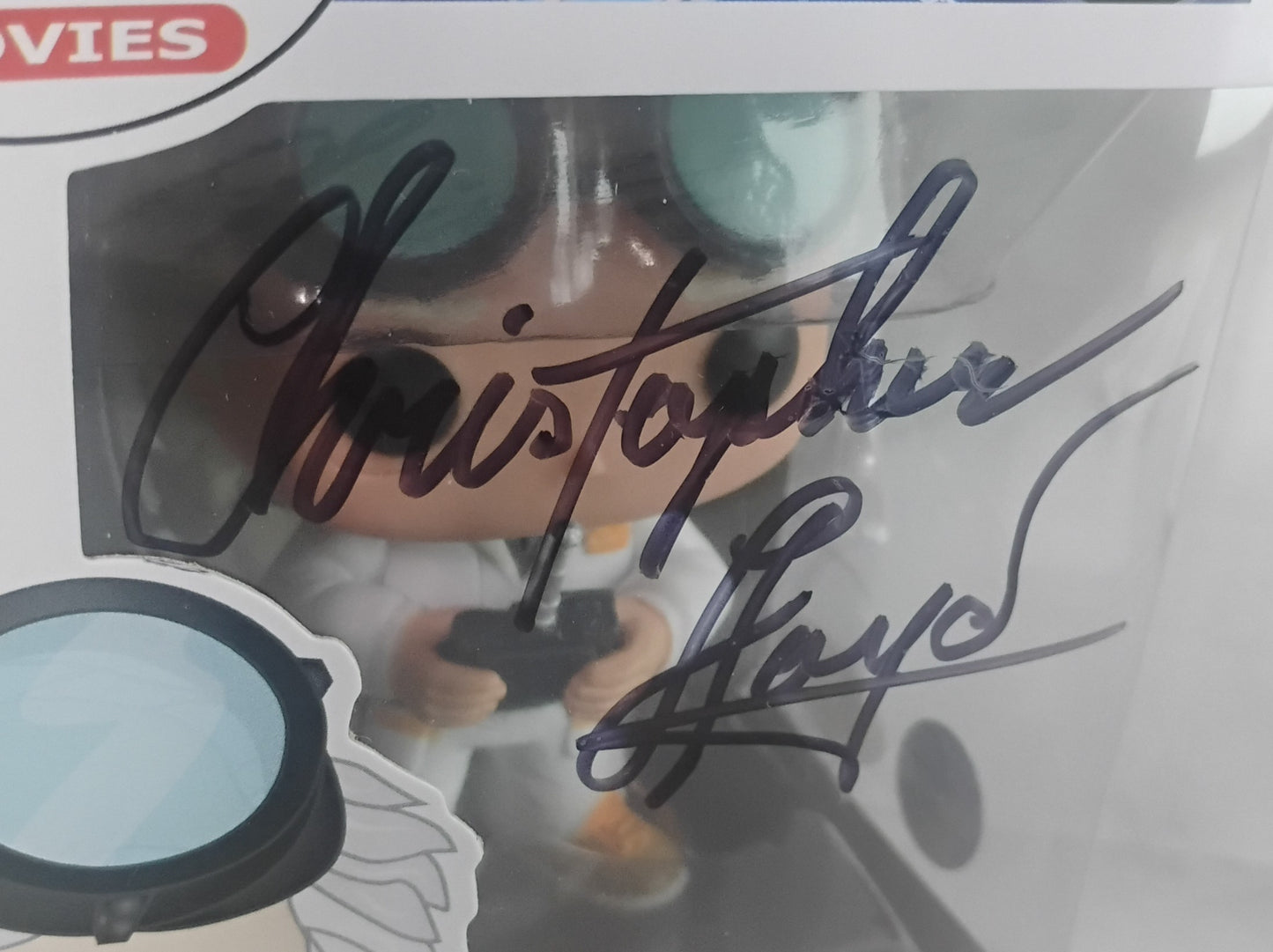 Christopher Lloyd Hand Signed Autograph Back To The Future Funko Pop JSA COA