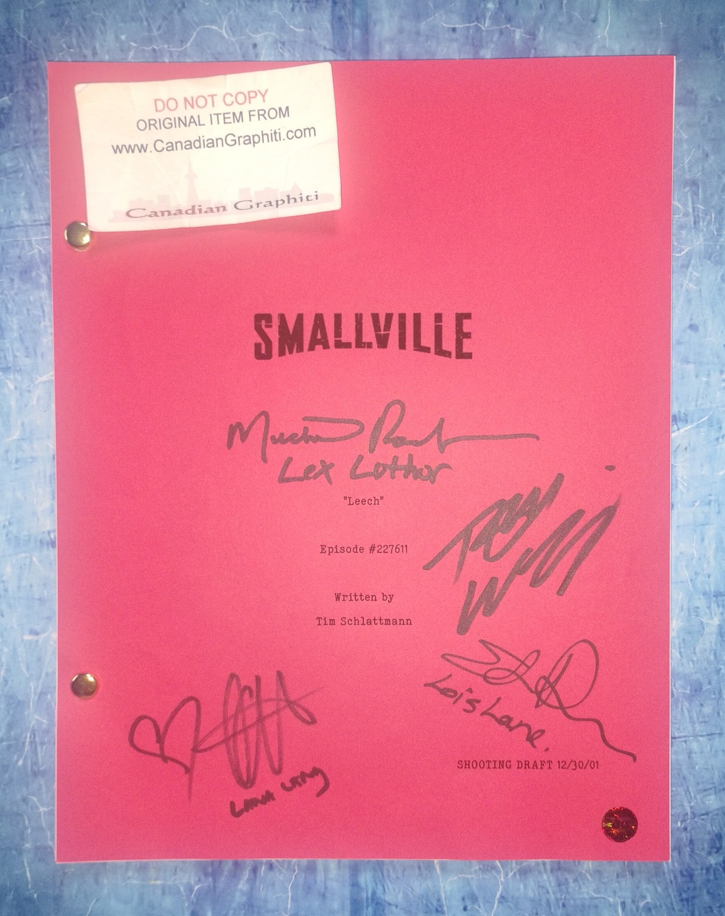 Smallville 4x Cast Hand Signed Autograph OPix COA
