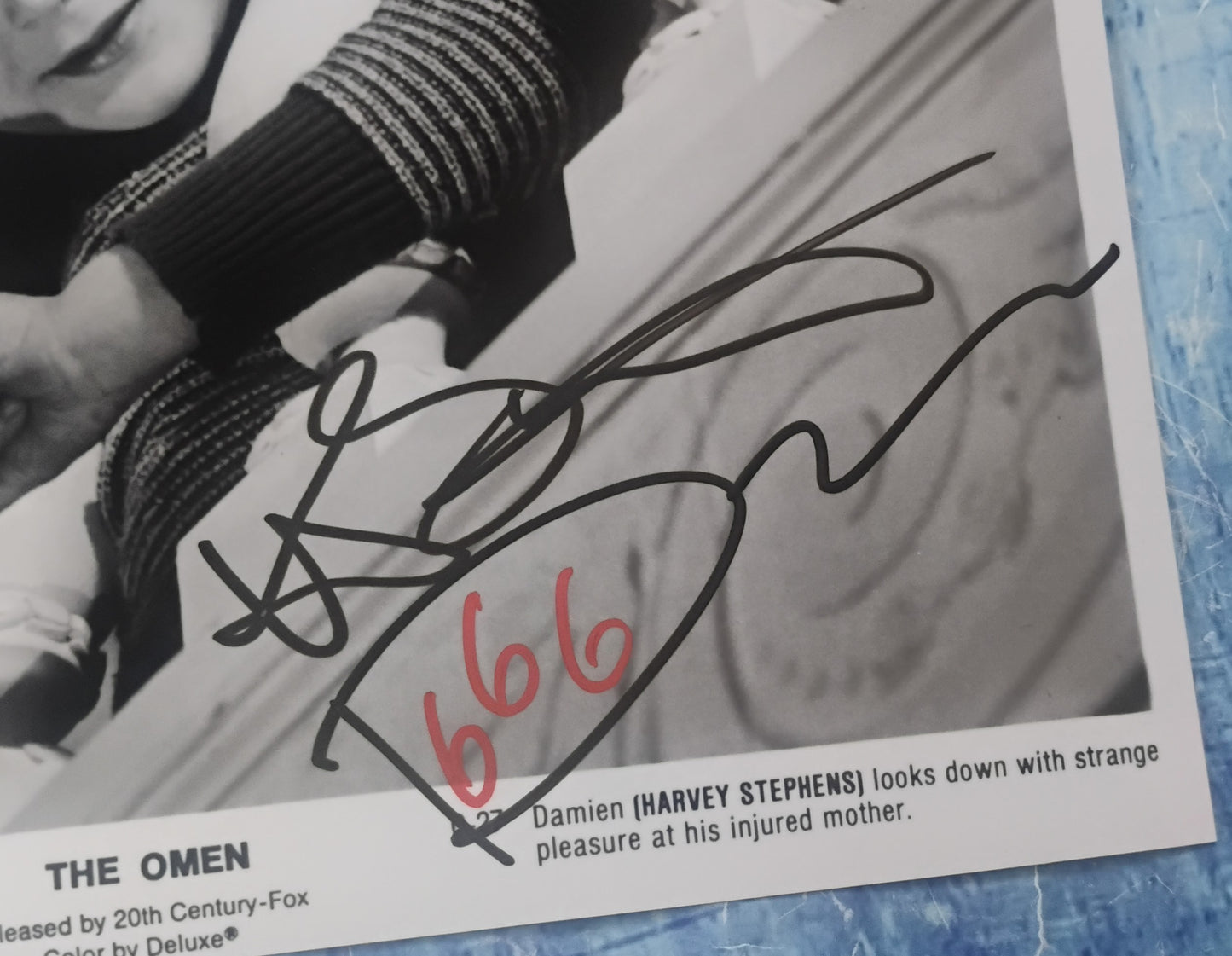 Harvey Stephens Hand Signed Autograph 8x10 Photo COA The Omen