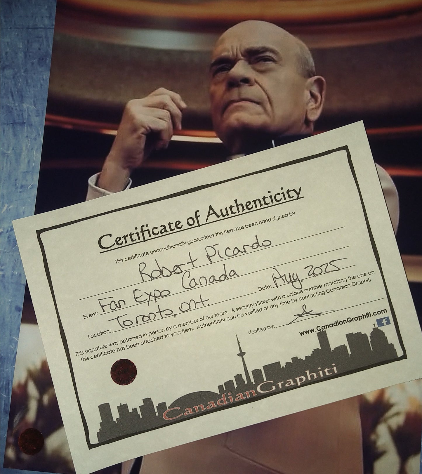Robert Picardo Hand Signed Autograph 8x10 Photo OPix COA Starfleet Academy