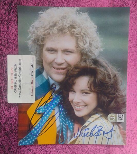 Colin Baker & Nicola Bryant Hand Signed Autograph 8x10 Photo SWAU COA Doctor Who