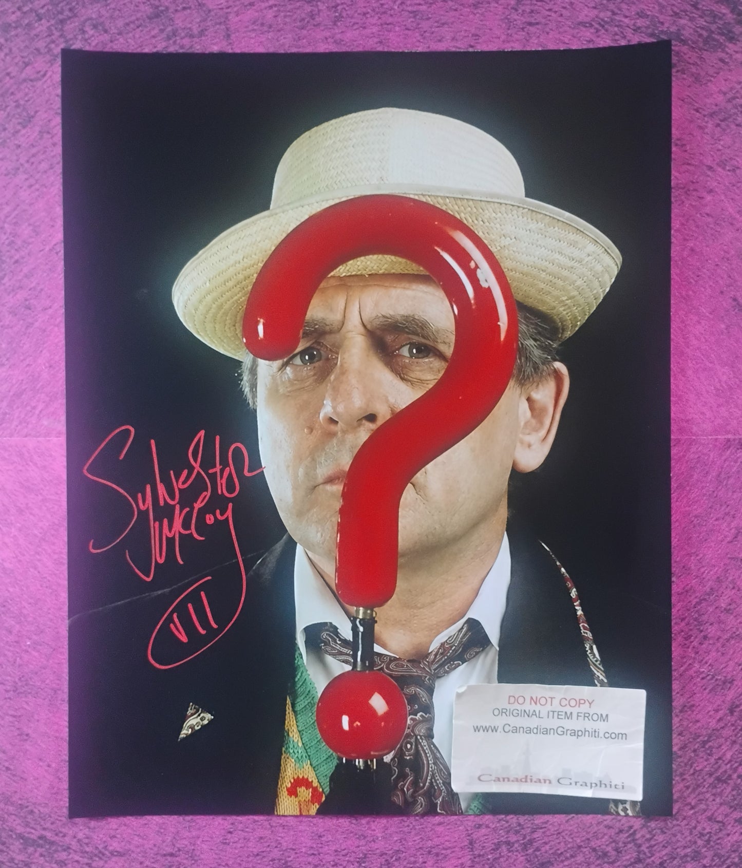 Sylvester McCoy Hand Signed Autograph 11x14 Photo COA Doctor Who