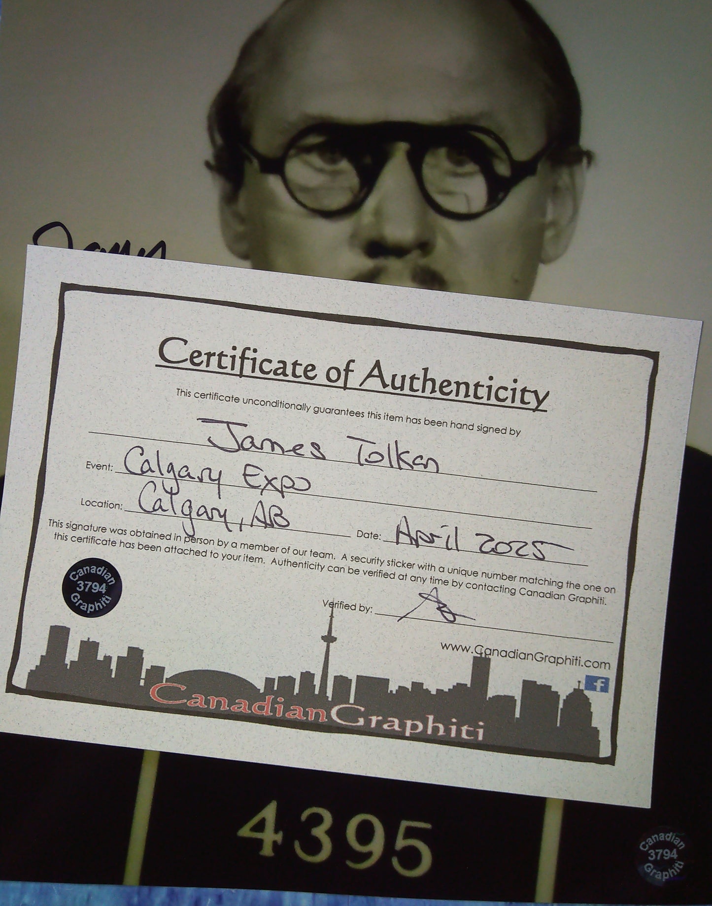 James Tolkan Hand Signed Autograph 8x10 Photo COA Dick Tracy