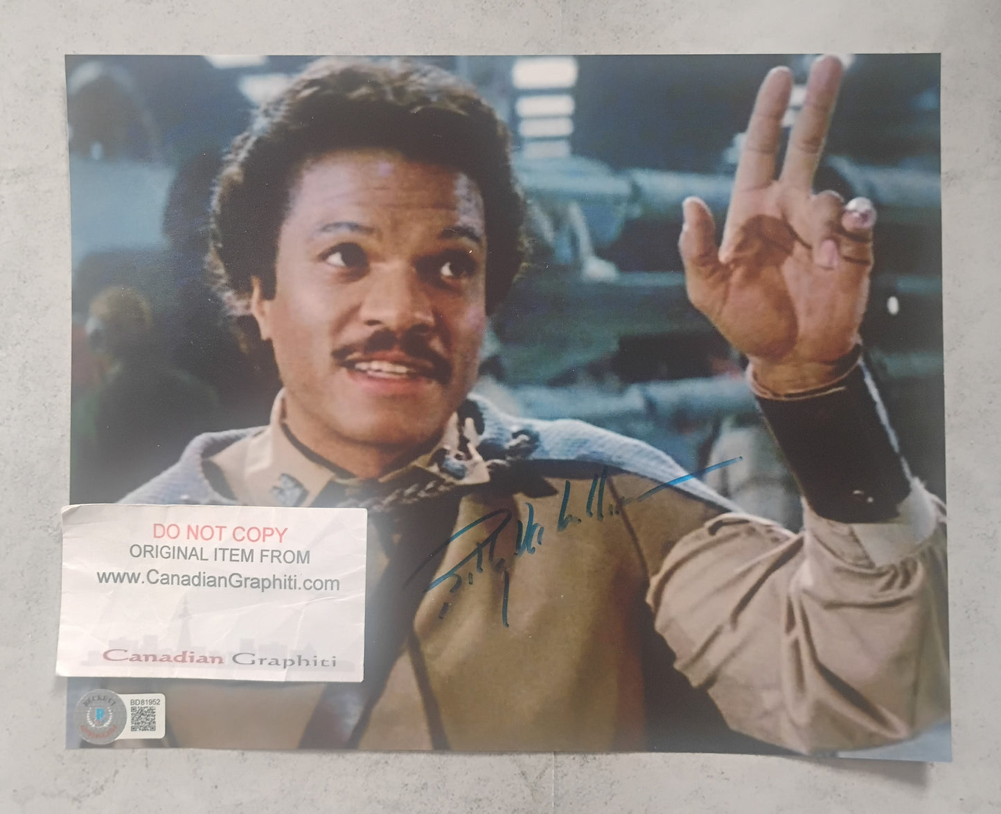 Billy Dee Williams Hand Signed Autograph 8x10 Photo BAS COA