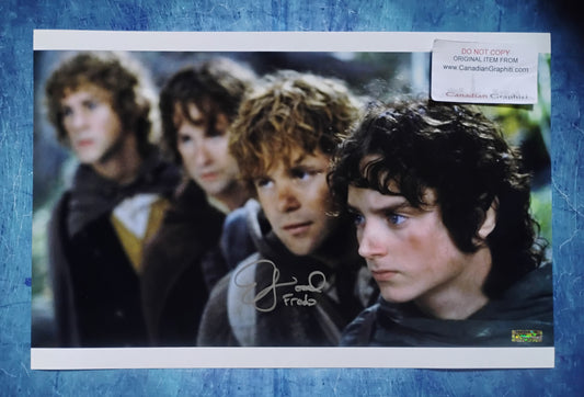 Elijah Wood Hand Signed Autograph 11x17 Photo COA Lord Of The Rings
