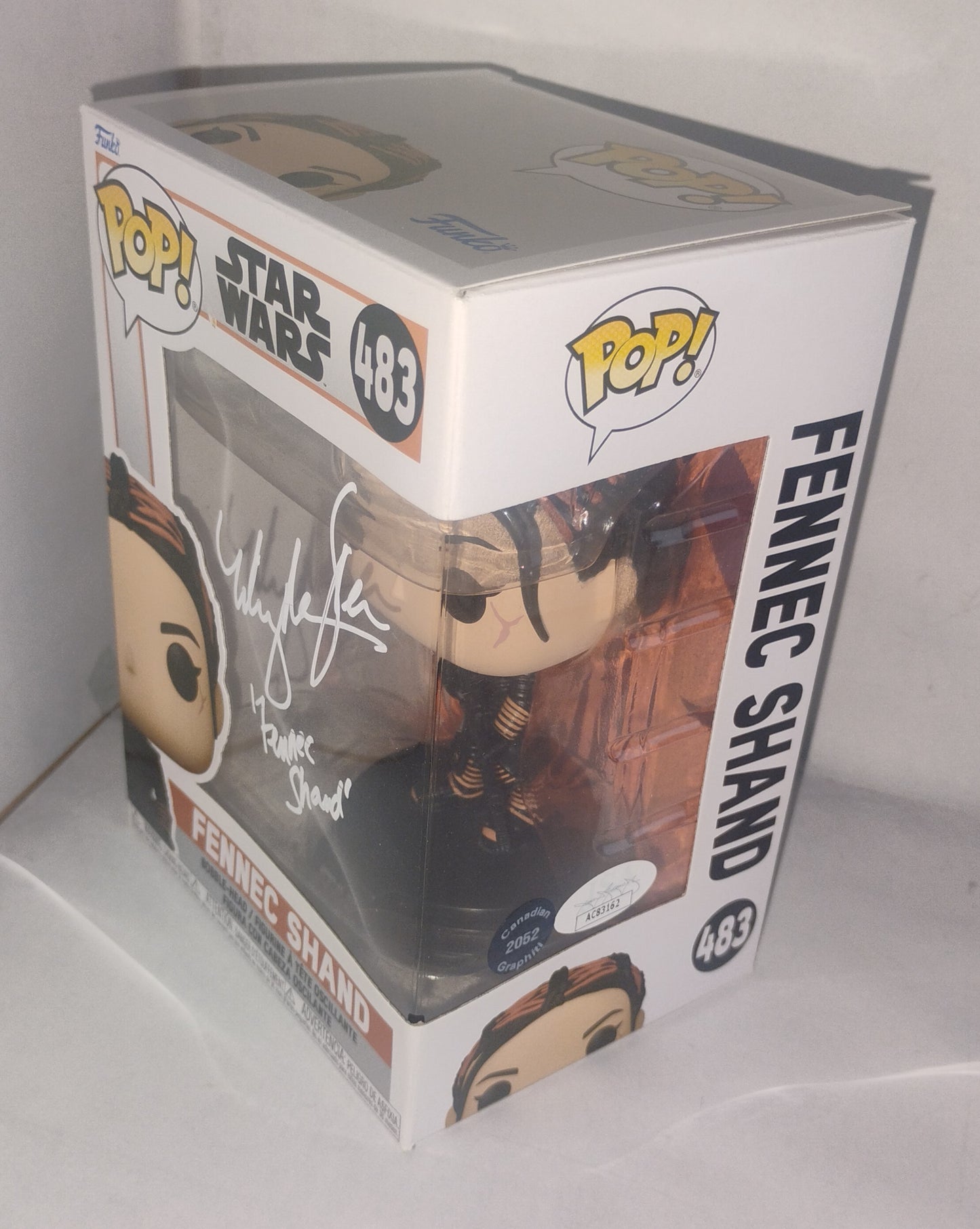 Ming-Na Wen Hand Signed Autograph Funko Pop JSA COA Star Wars Fennec Shand