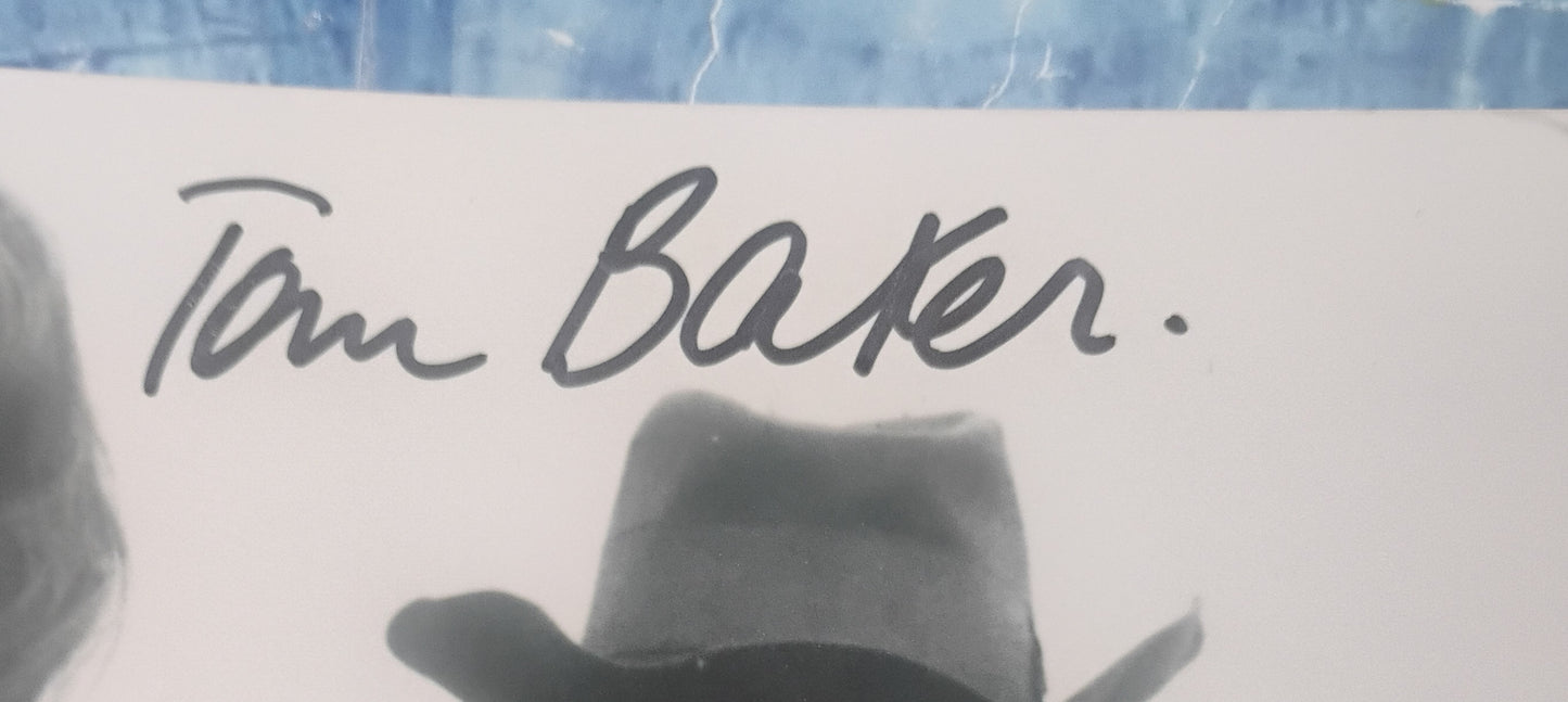 Tom Baker, Louise Jameson & John Leeson Hand Signed Autograph 8x10 Photo COA Doctor Who