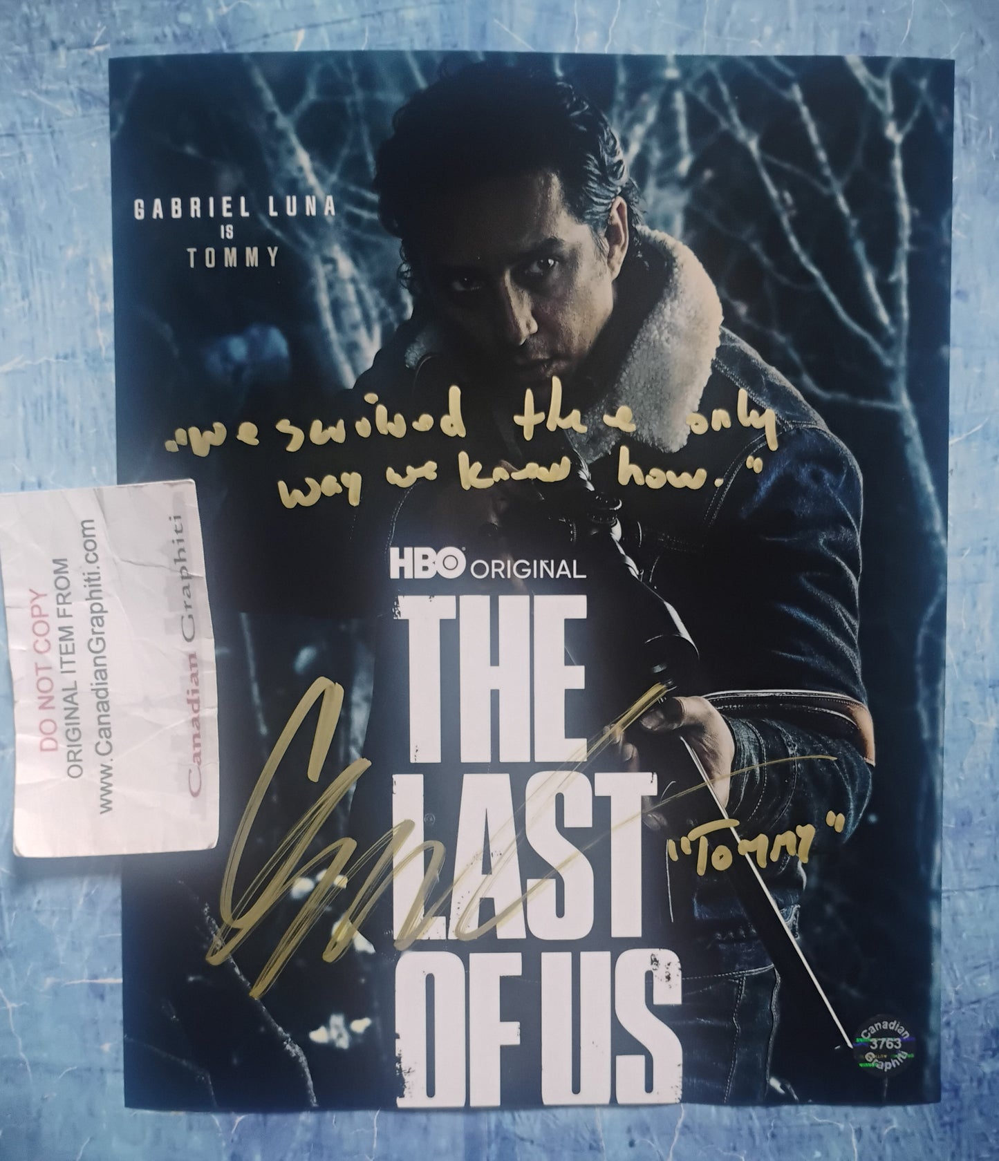 Gabriel Luna Hand Signed Autograph 8x10 Photo COA The Last of Us