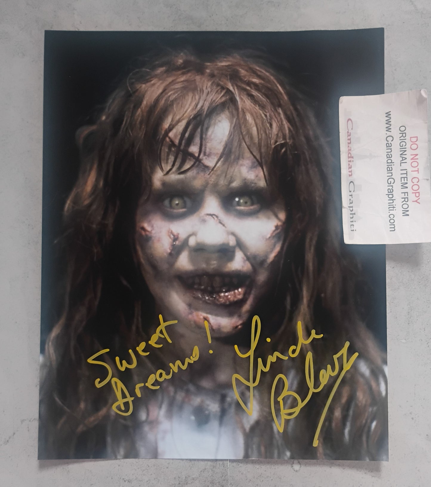 Linda Blair Hand Signed Autograph 8x10 Photo COA The Exorcist