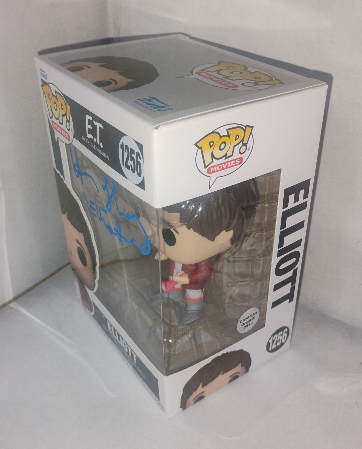 Henry Thomas Hand Signed Autograph E.T. Elliott Funko Pop COA
