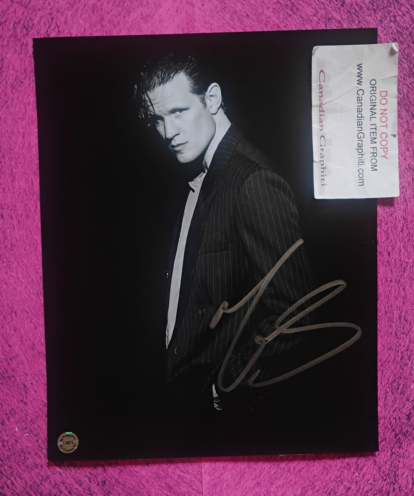 Matt Smith Hand Signed Autograph 8x10 Photo COA