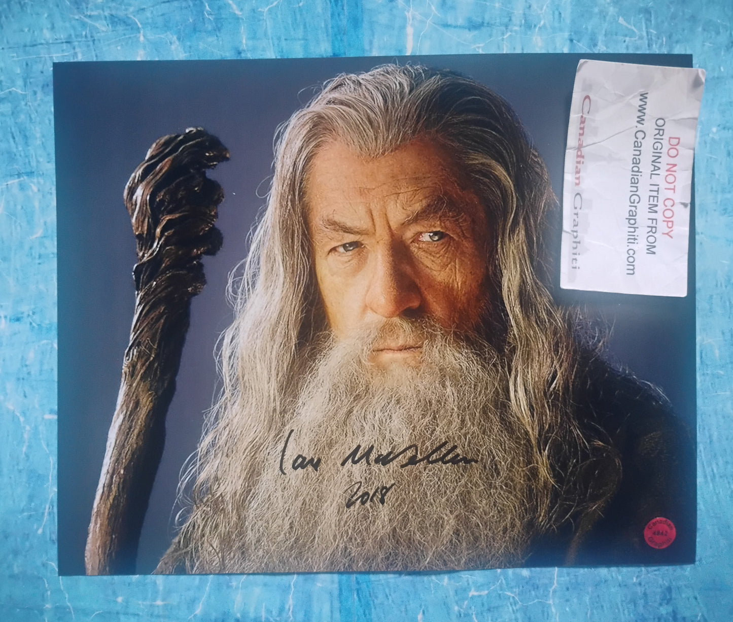 Ian McKellen Hand Signed Autograph 8x10 Photo COA Lord Of The Rings