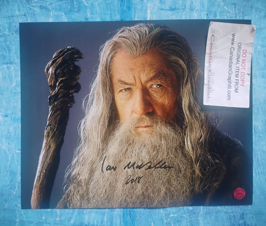 Ian McKellen Hand Signed Autograph 8x10 Photo COA Lord Of The Rings