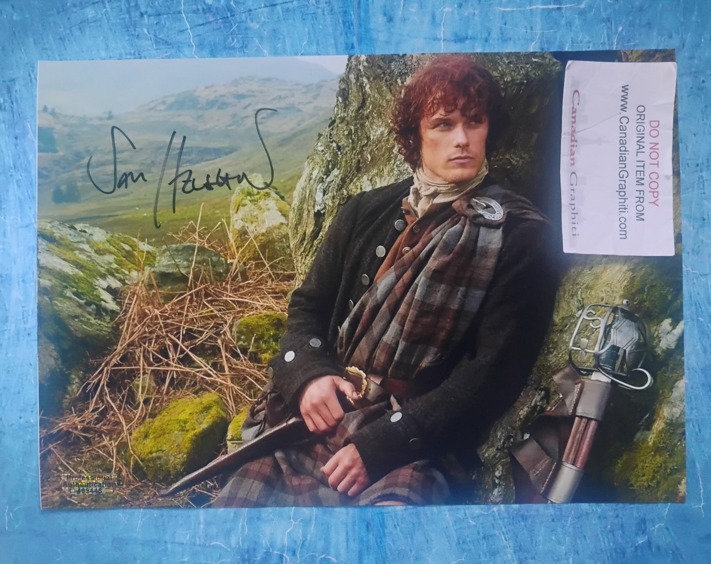 Sam Heughan Hand Signed Autograph Photo COA Outlander