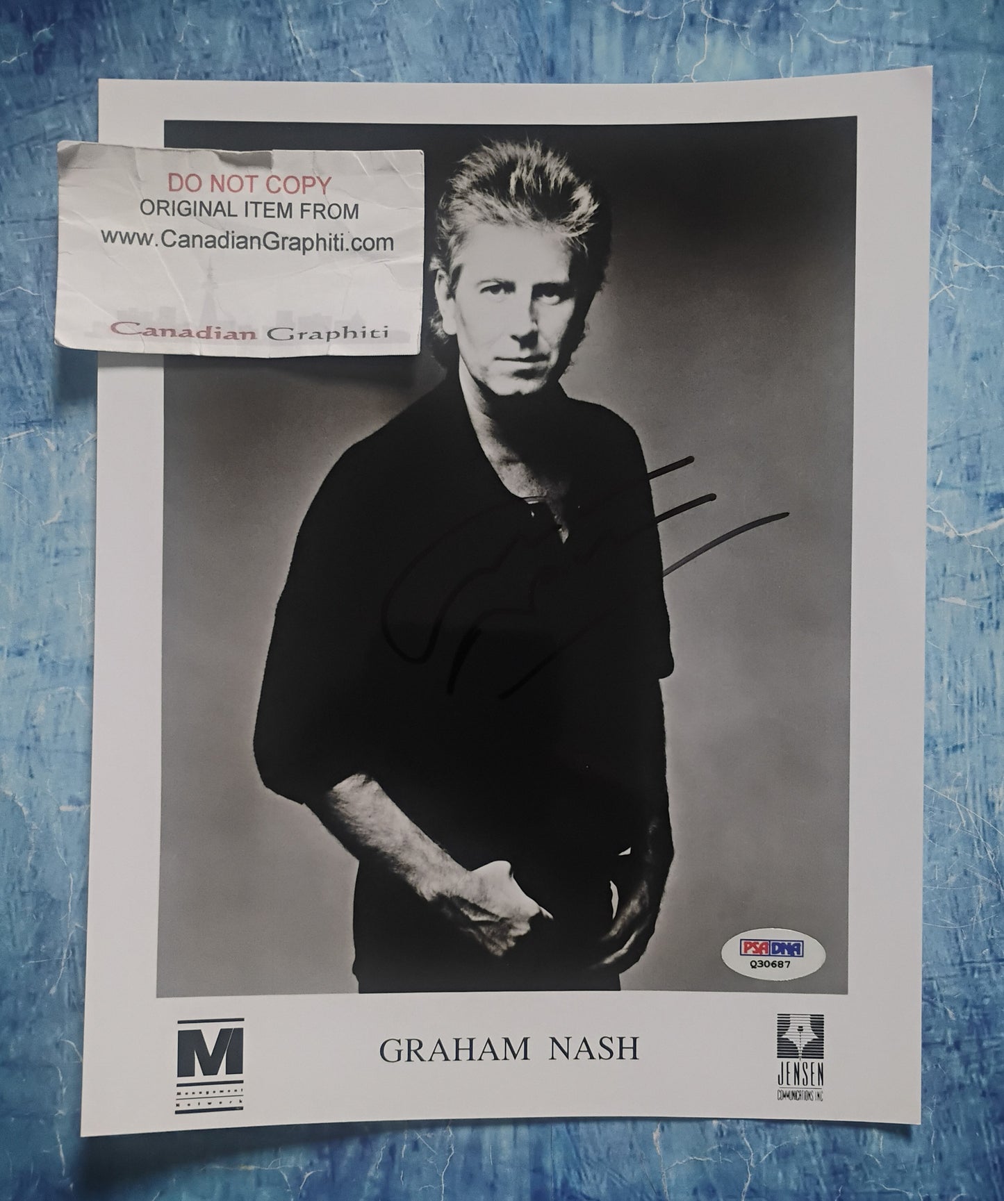 Graham Nash Hand Signed Autograph 8x10 Photo PSA COA