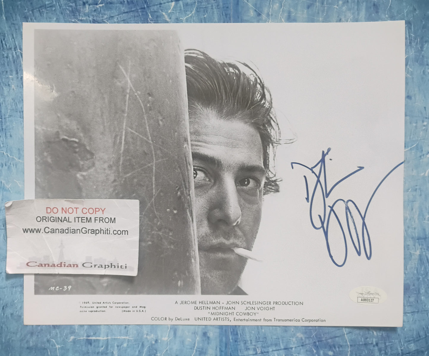 Dustin Hoffman Hand Signed Autograph 8x10 Photo JSA COA Midnight Cowboy