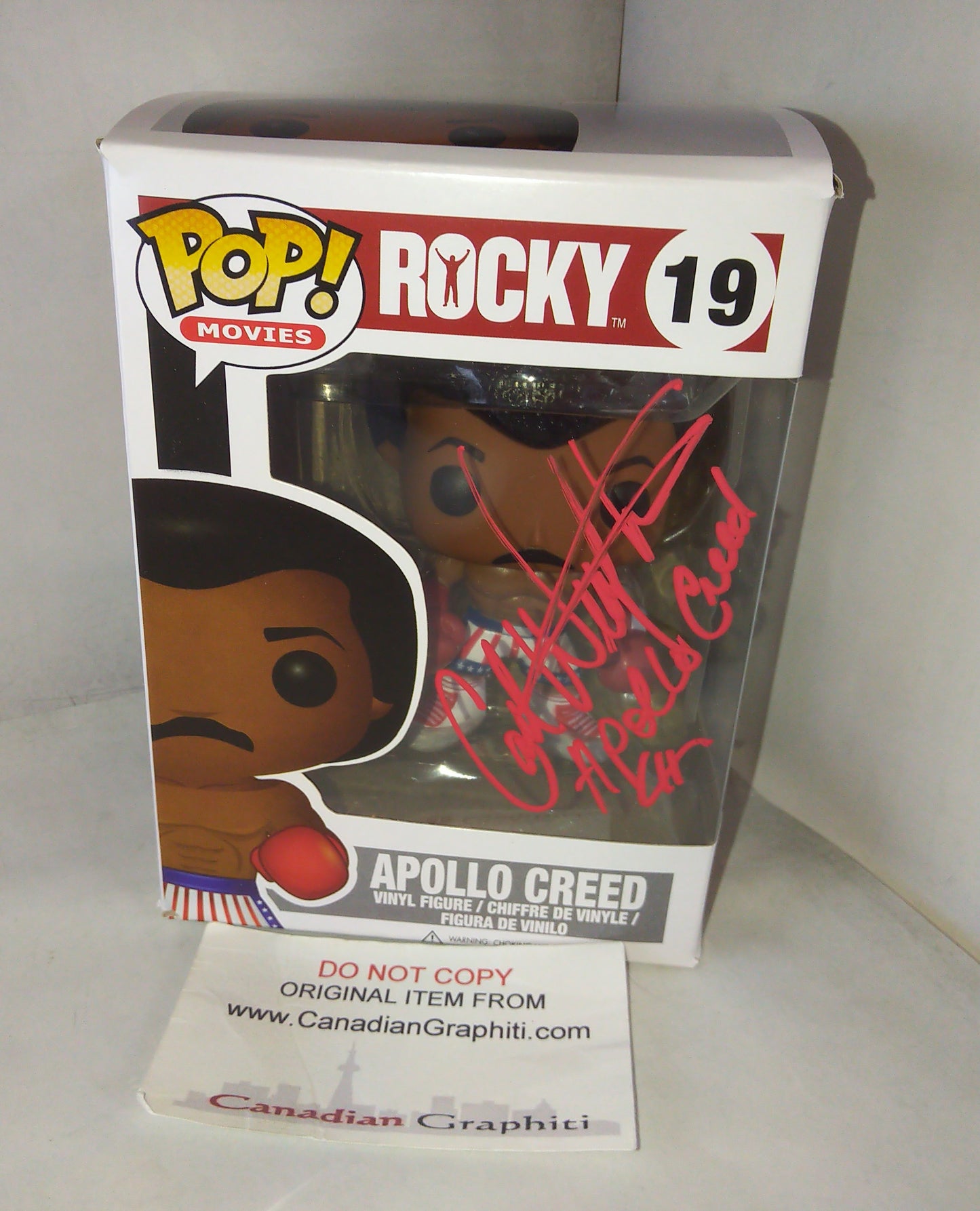 Carl Weathers Hand Signed Autograph Rocky Apollo Creed Funko Pop COA